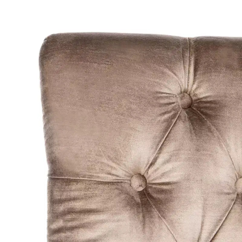 Chaise de salle à manger capitonnée Abby 19 po avec garniture cloutée (2 chaises) - MCR4701