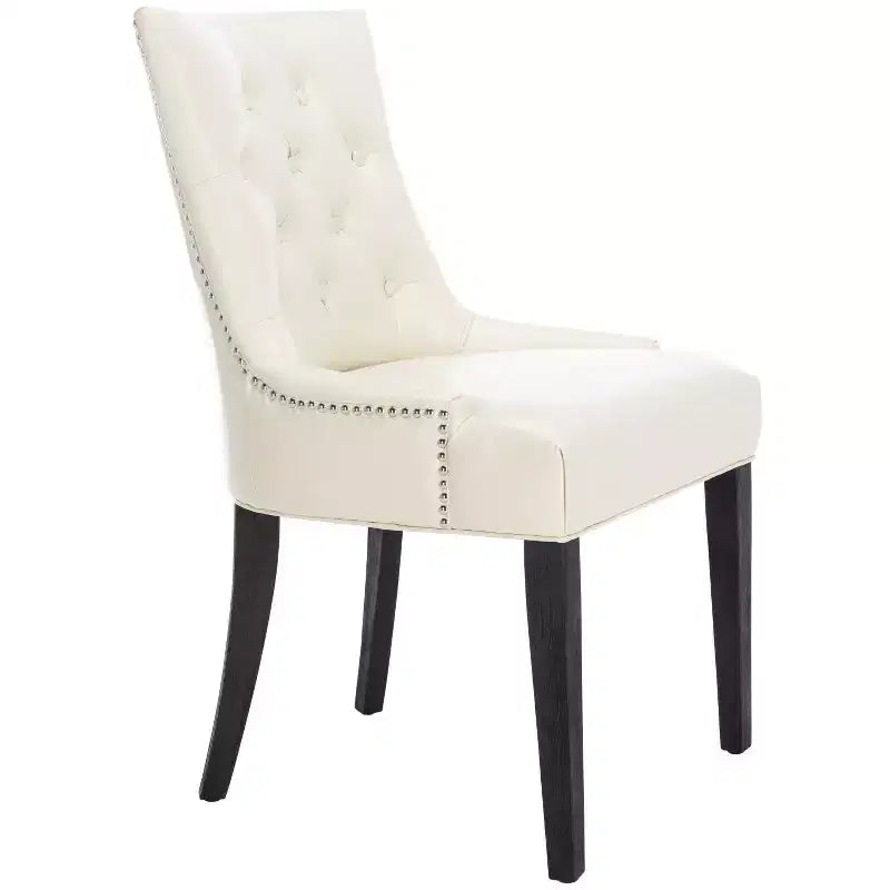 Chaise de salle à manger capitonnée Abby 19 po avec garniture cloutée (2 chaises) - MCR4701