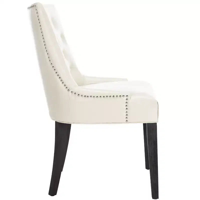 Chaise de salle à manger capitonnée Abby 19 po avec garniture cloutée (2 chaises) - MCR4701