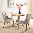 Chaise de salle à manger capitonnée Abby 19 po avec garniture cloutée (2 chaises) - MCR4701