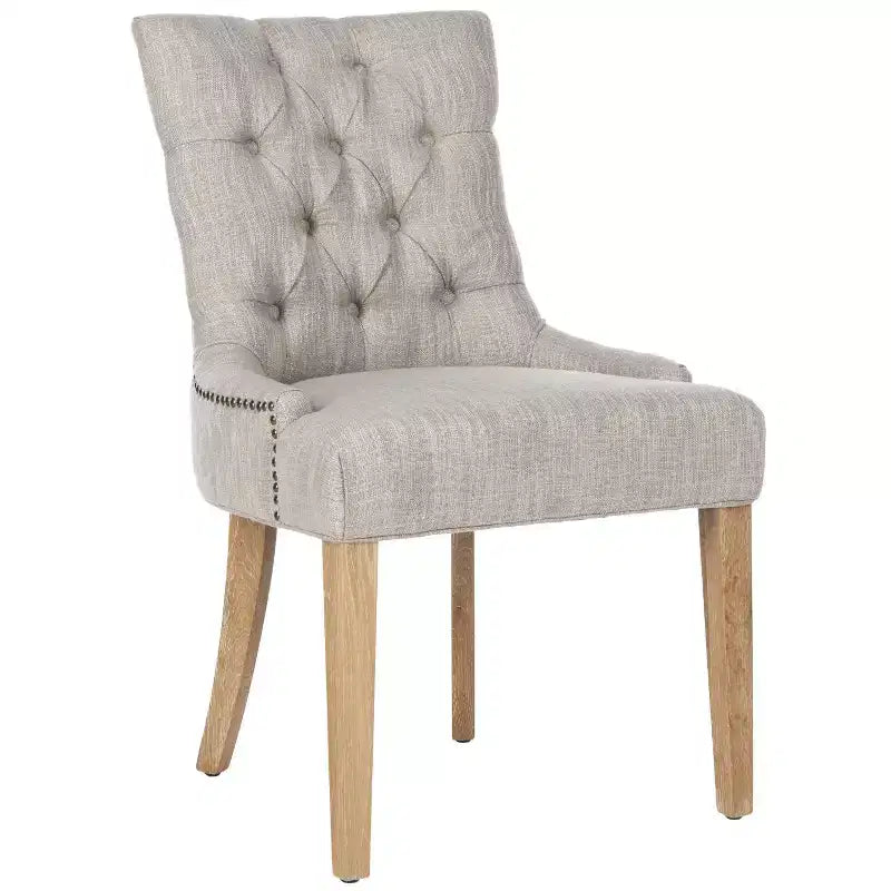 Chaise de salle à manger capitonnée Abby 19 po avec garniture cloutée (2 chaises) - MCR4701