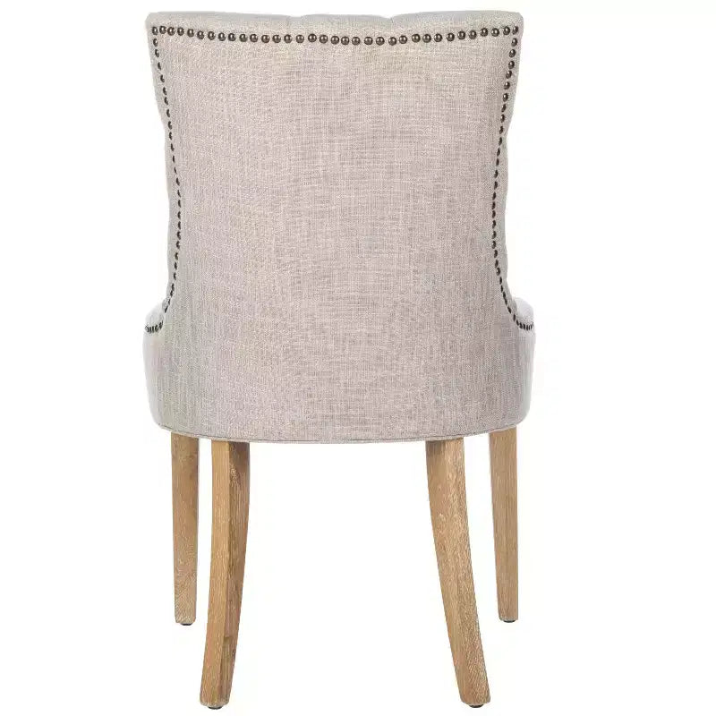 Chaise de salle à manger capitonnée Abby 19 po avec garniture cloutée (2 chaises) - MCR4701