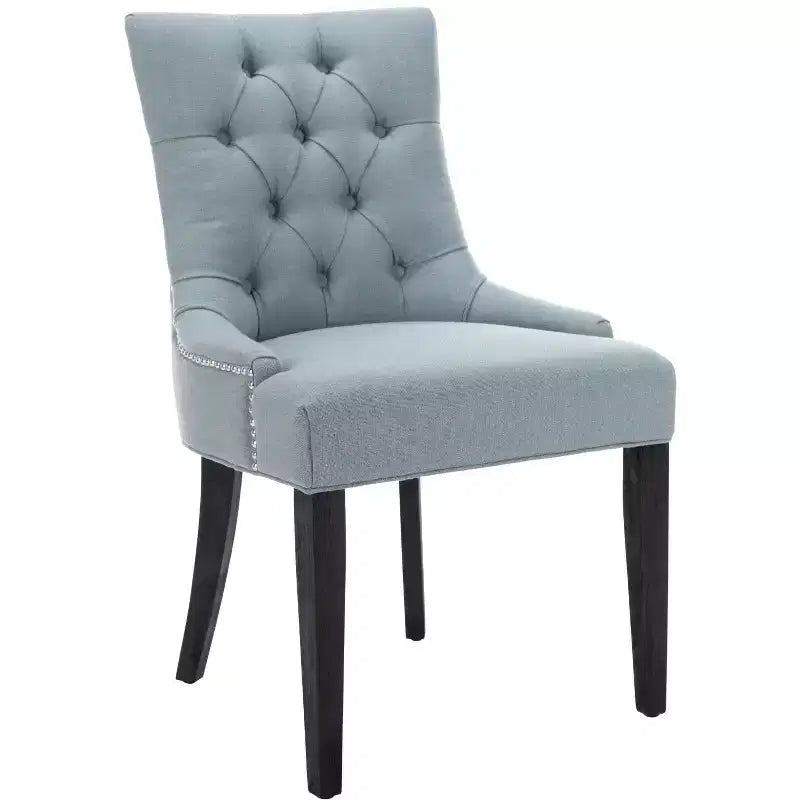 Chaise de salle à manger capitonnée Abby 19 po avec garniture cloutée (2 chaises) - MCR4701