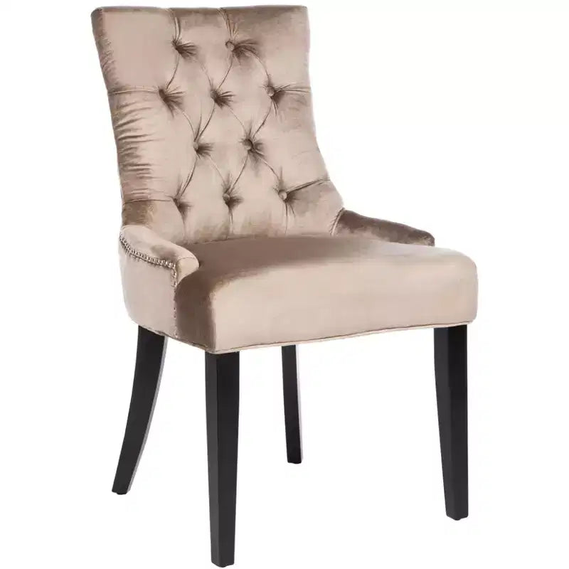 Chaise de salle à manger capitonnée Abby 19 po avec garniture cloutée (2 chaises) - MCR4701