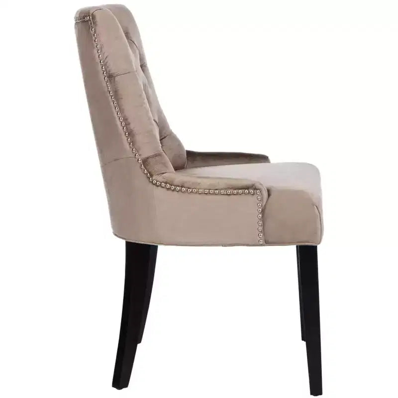 Chaise de salle à manger capitonnée Abby 19 po avec garniture cloutée (2 chaises) - MCR4701