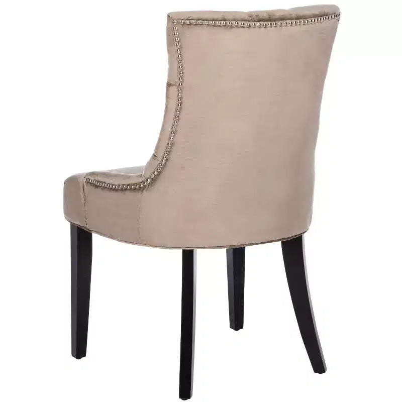 Chaise de salle à manger capitonnée Abby 19 po avec garniture cloutée (2 chaises) - MCR4701