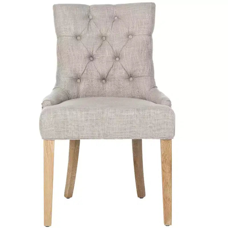 Chaise de salle à manger capitonnée Abby 19 po avec garniture cloutée (2 chaises) - MCR4701