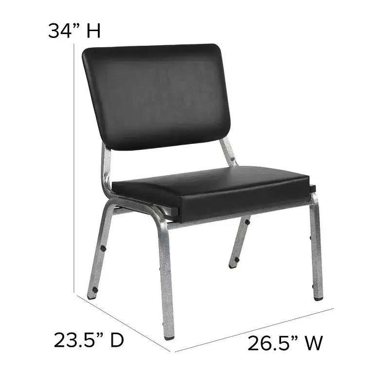Chaise bariatrique à dossier ouvert, antibactérienne, 450 kg