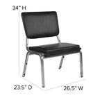 Chaise bariatrique à dossier ouvert, antibactérienne, 450 kg