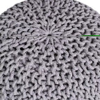 Pouf rond repose-pieds - Gris clair
