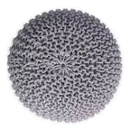 Pouf rond repose-pieds - Gris clair