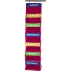 Organisateur de placard pour enfants – Rangement quotidien pour enfants à suspendre – Organisateur de vêtements portable à 7 étagères pour solutions de rangement de placard