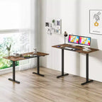 Bureau debout réglable en hauteur électrique, Poste de travail informatique assis-debout pour bureau à domicile