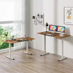 Bureau debout réglable en hauteur électrique, Poste de travail informatique assis-debout pour bureau à domicile