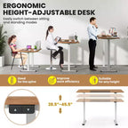 Bureau debout réglable en hauteur électrique, Poste de travail informatique assis-debout pour bureau à domicile