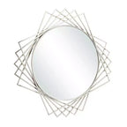 Miroir mural géométrique en métal
