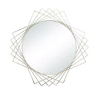 Miroir mural géométrique en métal