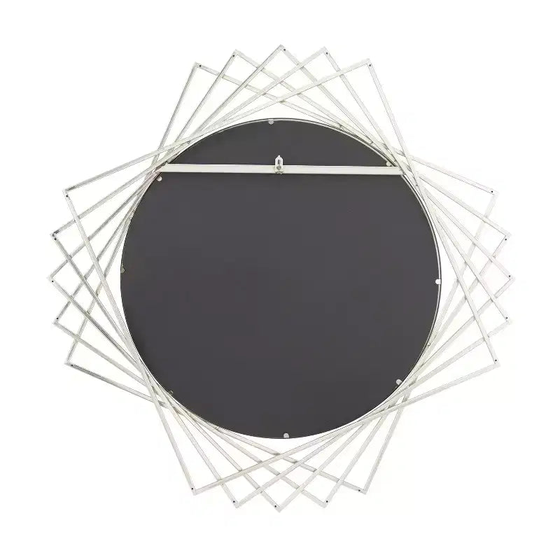 Miroir mural géométrique en métal