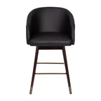 Tabouret de bar rembourré en bois, hauteur comptoir (lot de 2)