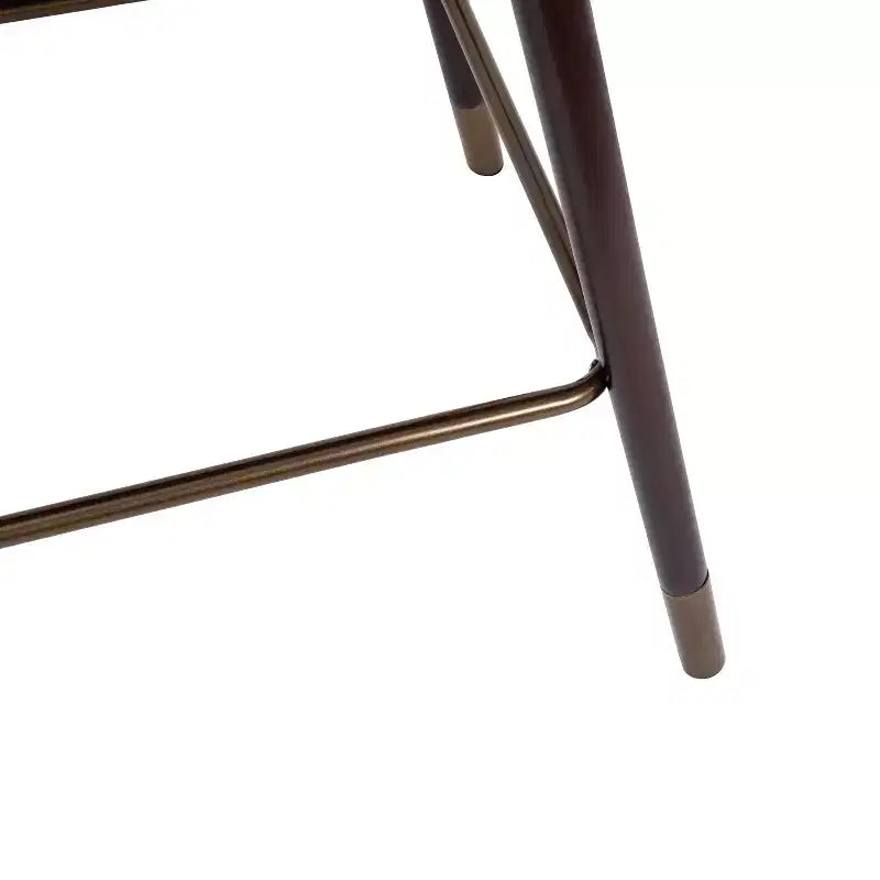 Tabouret de bar rembourré en bois, hauteur comptoir (lot de 2)