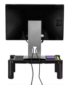 Rehausseur d'écran d'ordinateur de bureau – Support de table réglable en hauteur pour écrans de PC et d'ordinateurs portables et imprimantes, 48,26 x 33,02 cm, 16,76 cm de hauteur
