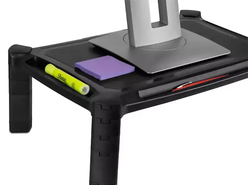 Rehausseur d'écran d'ordinateur de bureau – Support de table réglable en hauteur pour écrans de PC et d'ordinateurs portables et imprimantes, 48,26 x 33,02 cm, 16,76 cm de hauteur