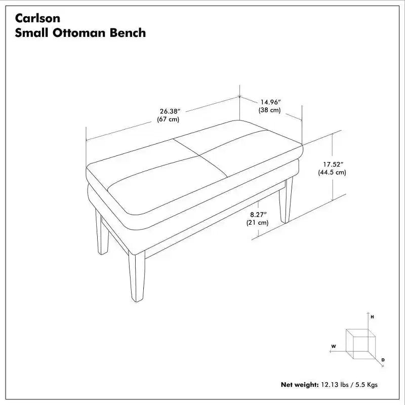 Banc ottoman Bragg Small