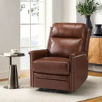 Fauteuil inclinable électrique Ottfried en cuir véritable