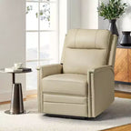 Fauteuil inclinable électrique Ottfried en cuir véritable