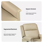 Fauteuil inclinable électrique Ottfried en cuir véritable