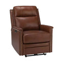 Fauteuil inclinable électrique Ottfried en cuir véritable