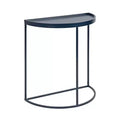 Kate and Laurel Dorrah Half-Circle Console Table, 28x14x30, Navy Blue