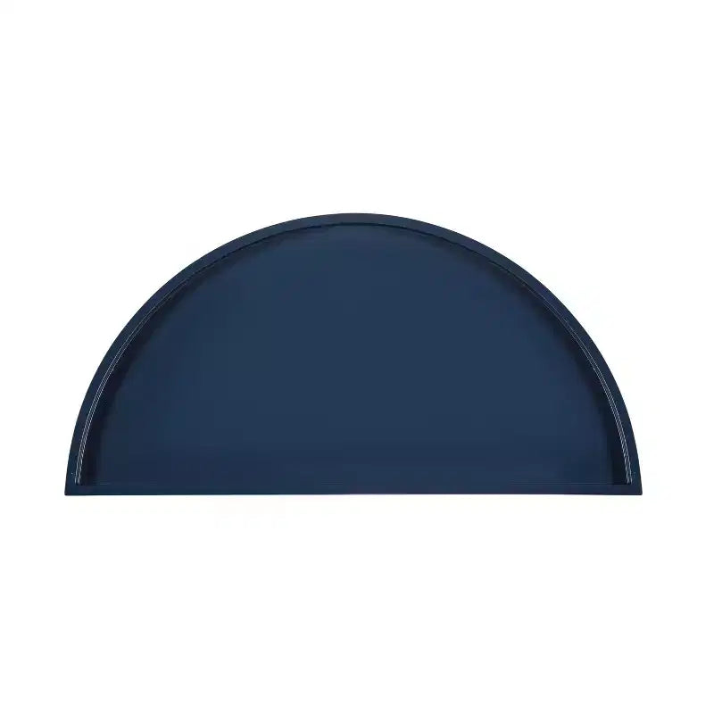 Console demi-lune Dorrah, 28x14x30, Bleu marine
