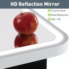 Armoire à pharmacie éclairée par LED, armoire de toilette encastrée ou murale avec miroir, anti-buée, intensité variable, 3 modes d'éclairage, fonction mémoire