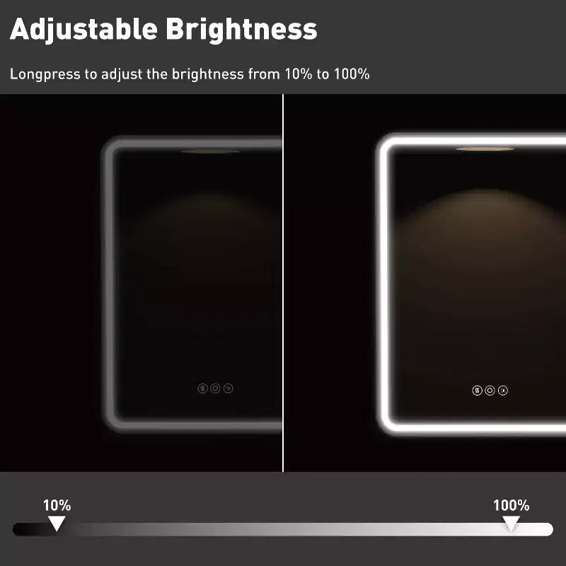 Armoire à pharmacie éclairée par LED, armoire de toilette encastrée ou murale avec miroir, anti-buée, intensité variable, 3 modes d'éclairage, fonction mémoire