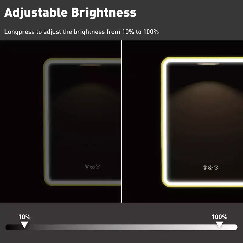 Armoire à pharmacie éclairée par LED, armoire de toilette encastrée ou murale avec miroir, anti-buée, intensité variable, 3 modes d'éclairage, fonction mémoire