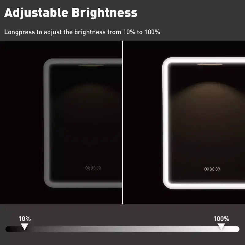 Armoire à pharmacie éclairée par LED, armoire de toilette encastrée ou murale avec miroir, anti-buée, intensité variable, 3 modes d'éclairage, fonction mémoire